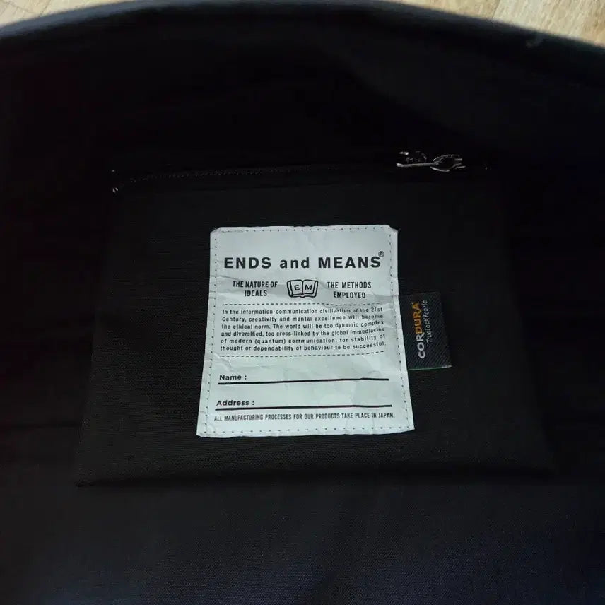 [BUNJANG] Endsandmeans Daytrip Backpack Black / endsandmeans daytrip backpack