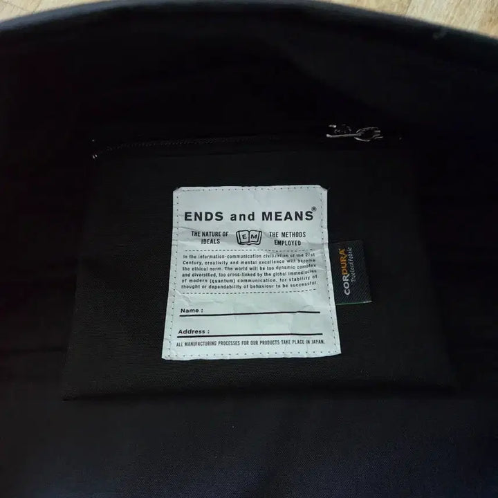 [BUNJANG] Endsandmeans Daytrip Backpack Black / endsandmeans daytrip backpack