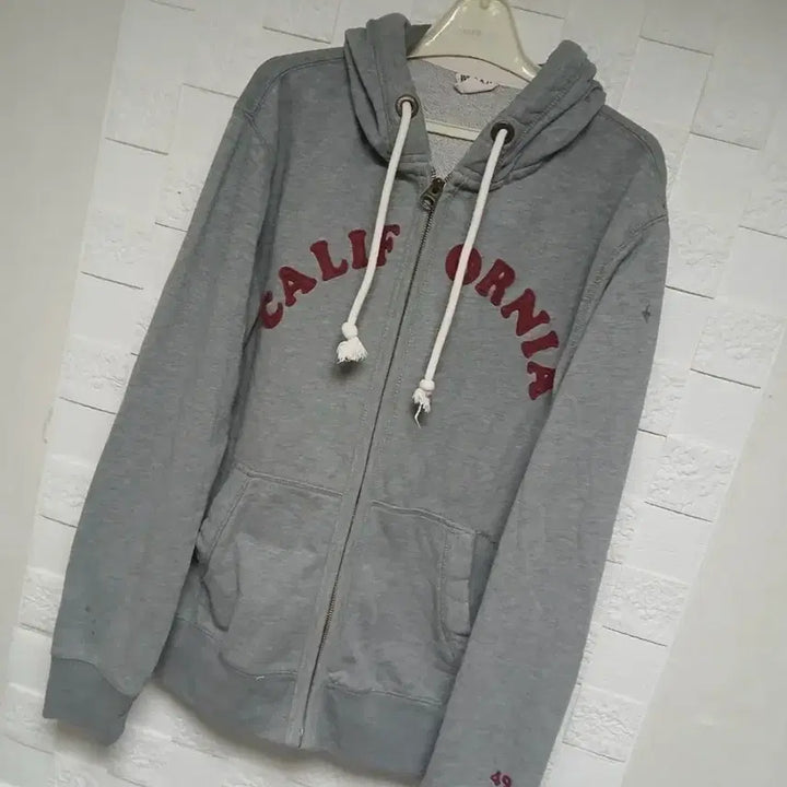 [BUNJANG] Who.A.U California Hoodie Gray L / [Who.A.U] 후아유 캘리포니아 후드집업 그레이