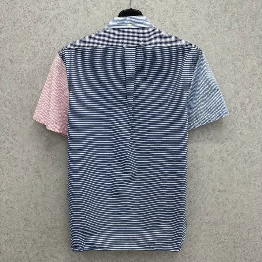 [BUNJANG] Polo Ralph Lauren Seersucker Short Sleeve Shirt / 100 폴로 랄프로렌 남자 시어서커 반팔 셔츠