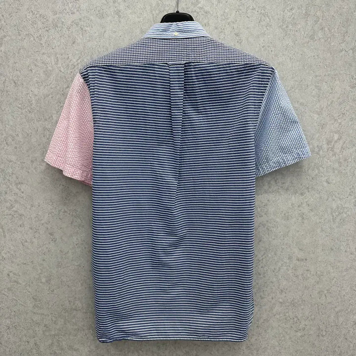 [BUNJANG] Polo Ralph Lauren Seersucker Short Sleeve Shirt / 100 폴로 랄프로렌 남자 시어서커 반팔 셔츠