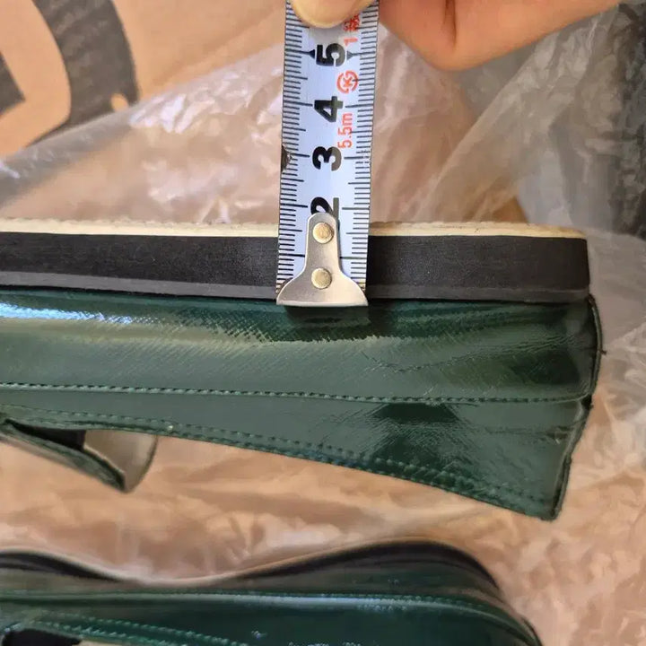 [BUNJANG] Sabot Enamel Loafers Green / 사봇 에나멜 로퍼 그린 여성용
