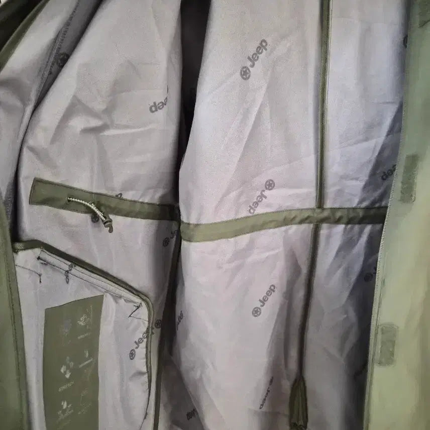 [SOLD OUT] Jeep 지프 카키색 후드 롱 방풍자켓 XL 105