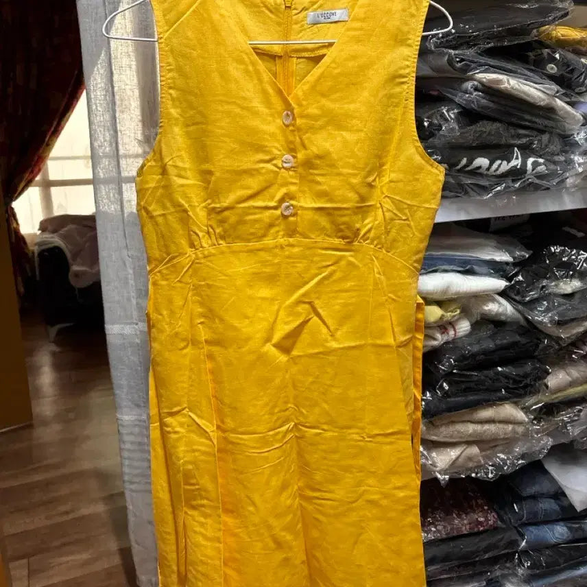 [BUNJANG] Recov Mini Dress Yellow / 레코브 옐로우 미니원피스