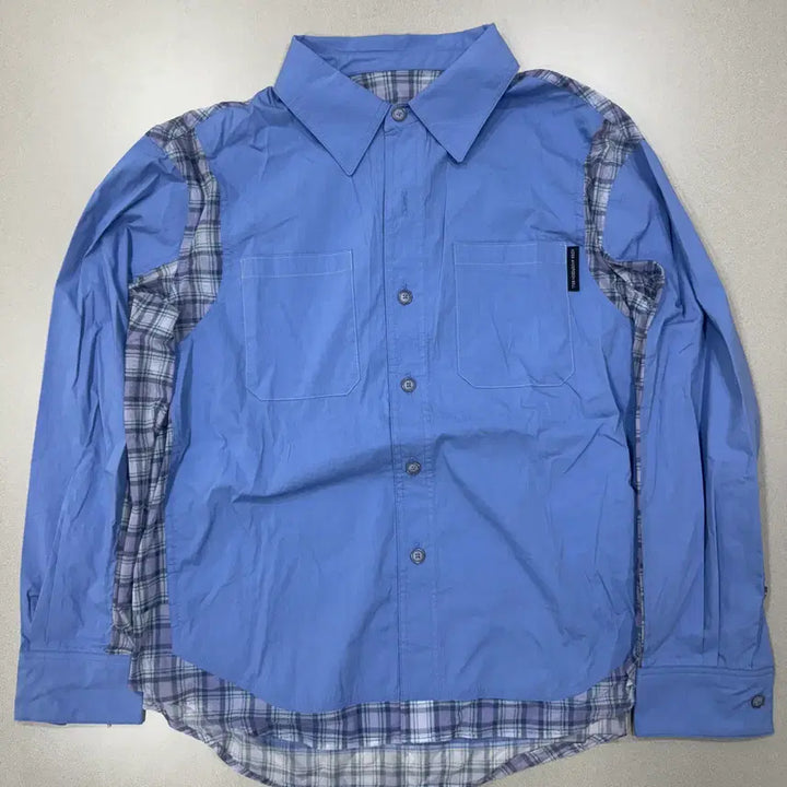 [BUNJANG] Andersson Bell APROL Mesh Panel Shirt (Sky Blue) / 앤더슨벨 APROL MESH PANEL SHIRT