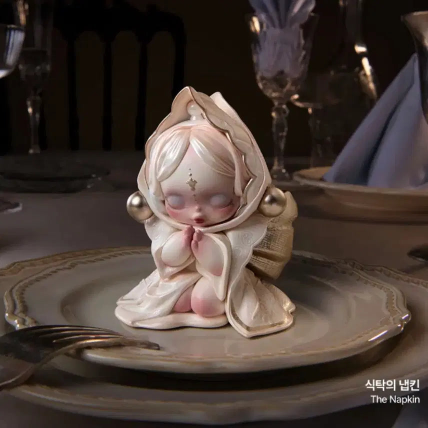 [BUNJANG] Pop Mart Skullpanda Dinner Party Series Napkin Tableware / (미개봉정품) 팝마트 스컬판다 만찬의 서막 시리즈 식탁의 냅킨