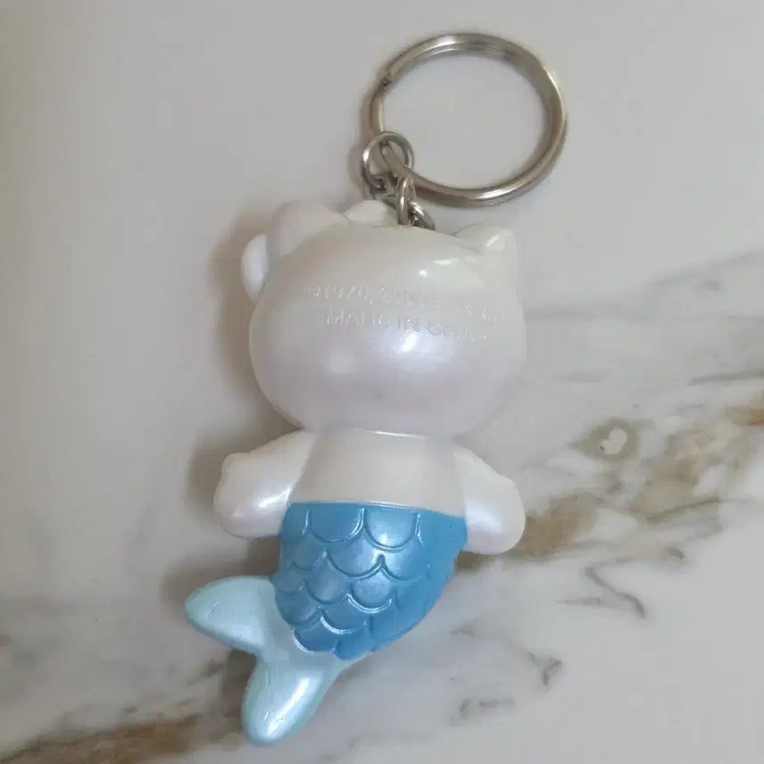 [BUNJANG] Classic Hello Kitty Mermaid Figure Keychain / 고전 헬로키티 인어 피규어 키링 키체인