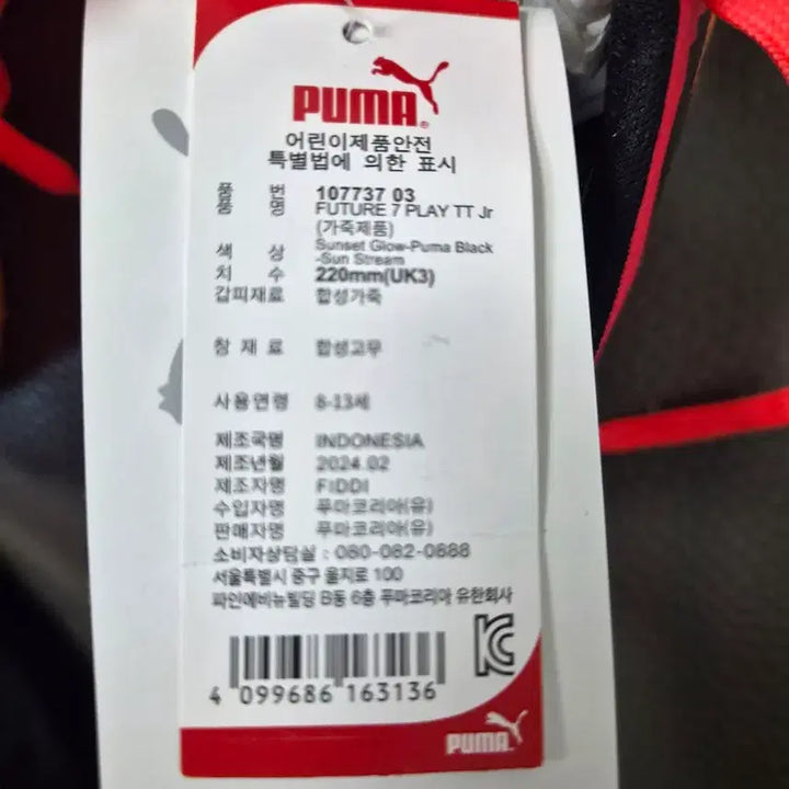 [BUNJANG] Puma Futsal Shoes 220 / 푸마 풋살화 220