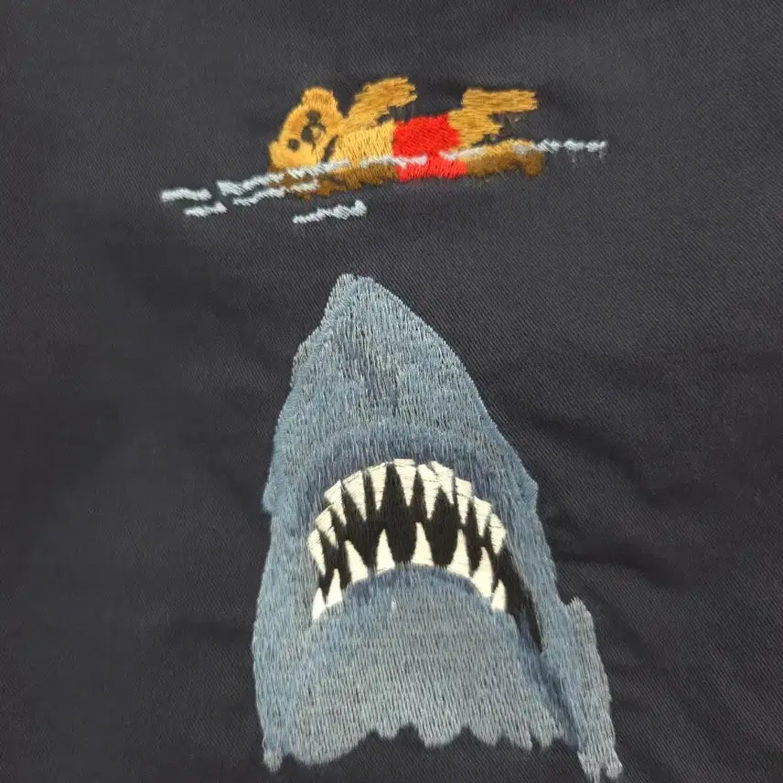 [BUNJANG] Polo Ralph Lauren Shark Embroidered Shorts Navy XS / XS 폴로 랄프로렌 네이비 프랩스터 죠스 상어 자수 반바지