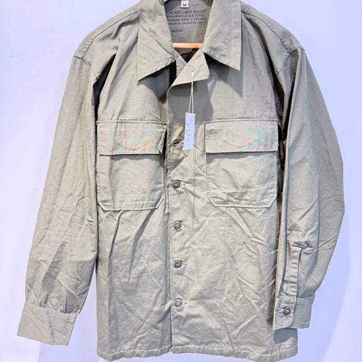 [BUNJANG] US Army 1940s Poplin Nurse Shirt Medium / 미군 40년대 포플린 셔츠 간호병 셔츠