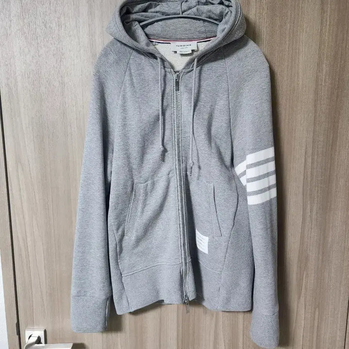 [BUNJANG] Thom Browne Grey Hoodie Zip-Up Size 4 / (정품) 톰브라운 회색 후드집업 4