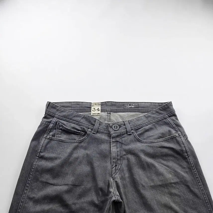 [BUNJANG] Volcom Slim Straight Fit Grey Denim Pants Size 36 / 볼컴 청바지 약스판 그레이 데님팬츠 사이즈36 R5529