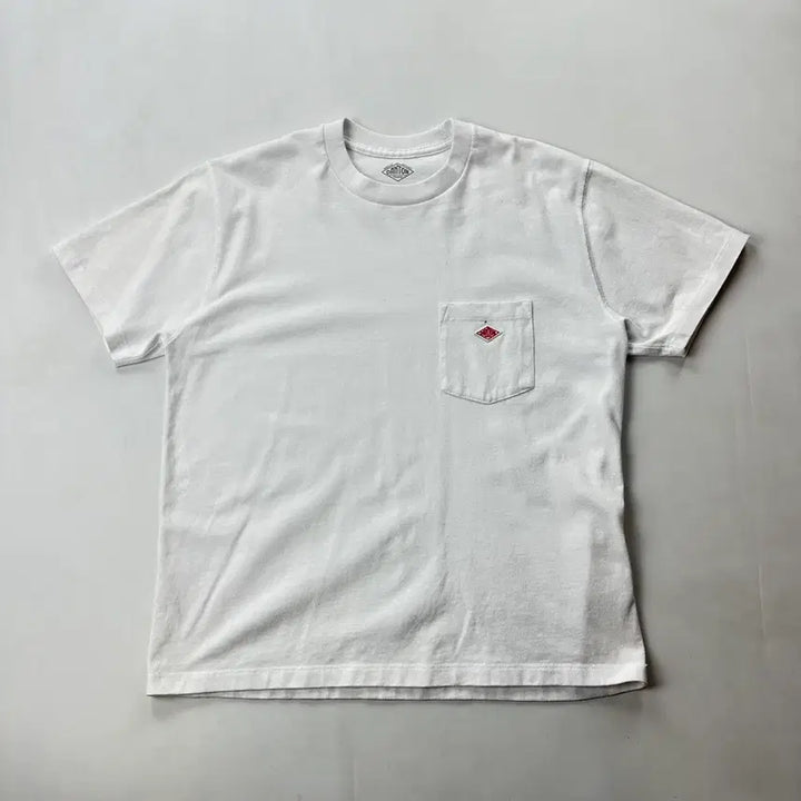 [BUNJANG] DANTON Pocket Short Sleeve T-Shirt White / DANTON 단톤 포켓 반팔 티셔츠 화이트