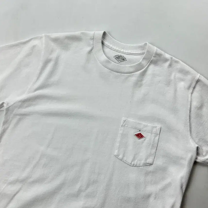 [BUNJANG] DANTON Pocket Short Sleeve T-Shirt White / DANTON 단톤 포켓 반팔 티셔츠 화이트