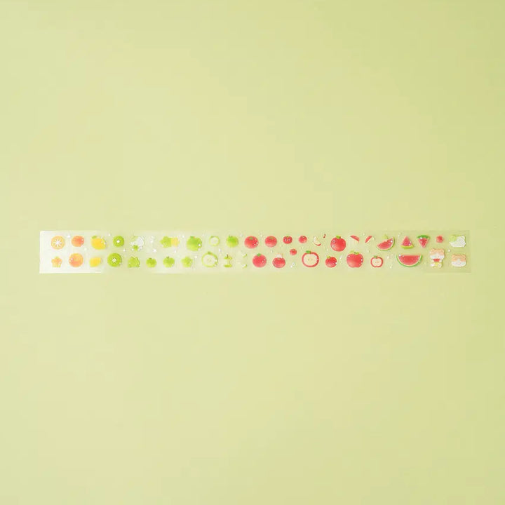 [BUNJANG] Daiso Fruit/Star Series Silver Foil Kiss-Cut Masking Tape Set / [띵] 다이소_프룻/별 시리즈 은박 키스컷 마스킹 테이프 /다꾸 문구