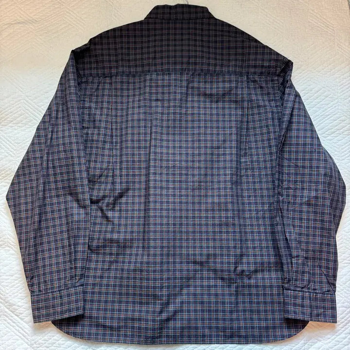 [BUNJANG] The Row Navy Check Shirt Size 2 / 인더로우 네이비 체크 셔츠 2사이즈