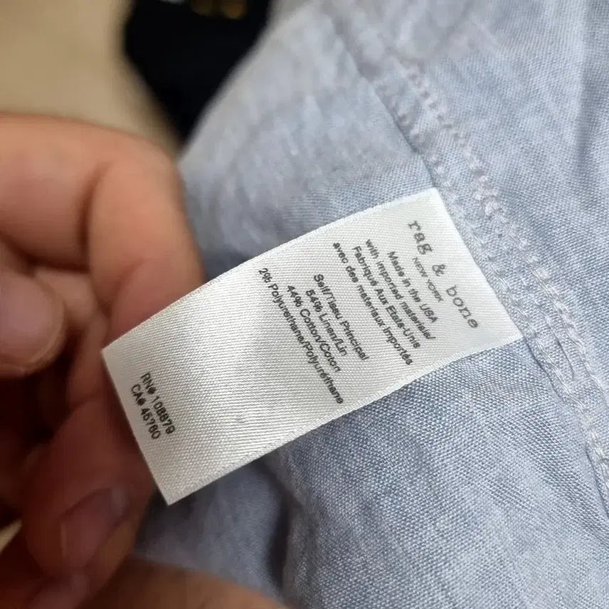 [BUNJANG] Rag &amp; Bone Linen Blend Shirt - Size M (100) / 미제 usa 레그앤본 셔츠 M/M사이즈(100)