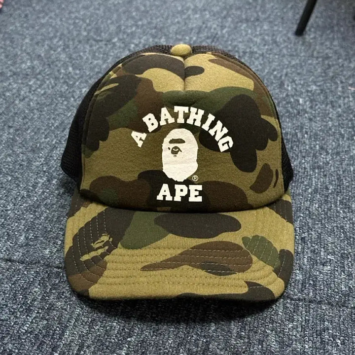 [BUNJANG] BAPE First Camo Curved Mesh Cap / 베이프 퍼스트 카모 컬리디 메쉬캡