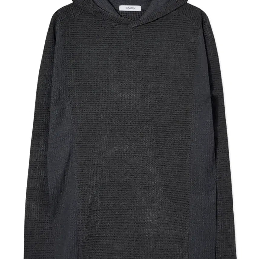 [BUNJANG] Ignota Core14 Paneled Hood Long Sleeve Charcoal / 이그노타 코어14 패널드 후드 롱슬리브 차콜