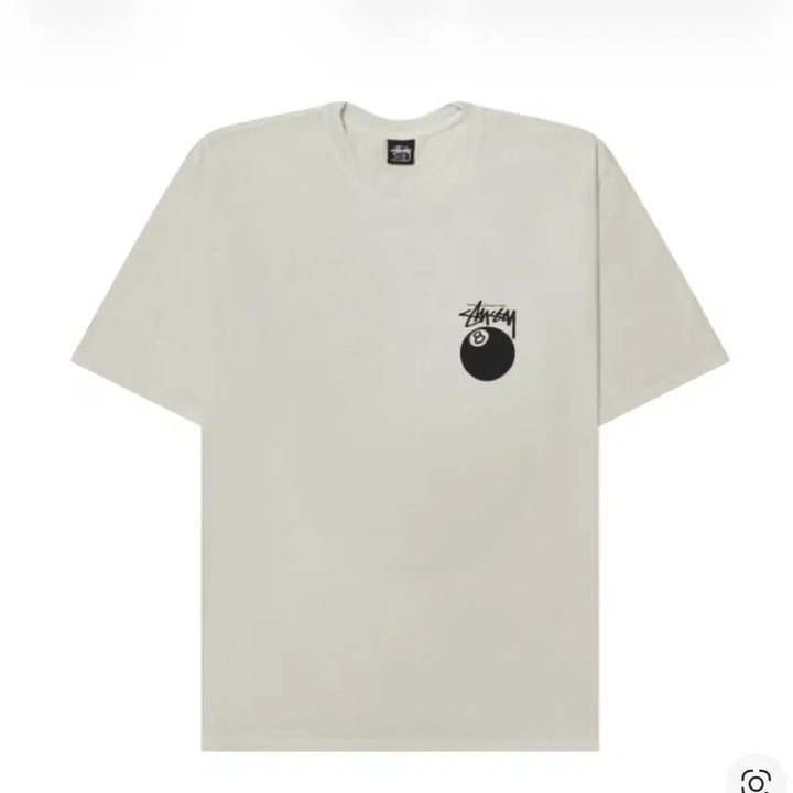 [BUNJANG] Stussy 8 Ball Pigment Dyed T-Shirt Natural / 스투시 8볼 피그먼트 다이드 티셔츠 내츄럴