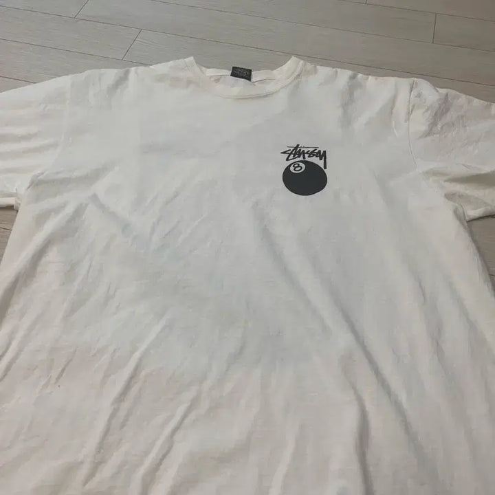 [BUNJANG] Stussy 8 Ball Pigment Dyed T-Shirt Natural / 스투시 8볼 피그먼트 다이드 티셔츠 내츄럴