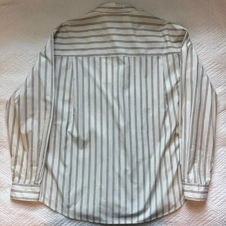 [BUNJANG] Brown Yak Steady Shirt Ivory Stripe Size 1 / 브라운야드 스테디 셔츠 아이보리스트라이프 1사이즈