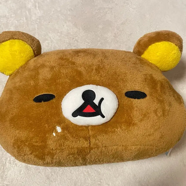 [BUNJANG] Rilakkuma Face Cushion Plush Toy (Unused with Tag) / 리락쿠마 얼굴 쿠션 인형 택있음 미사용