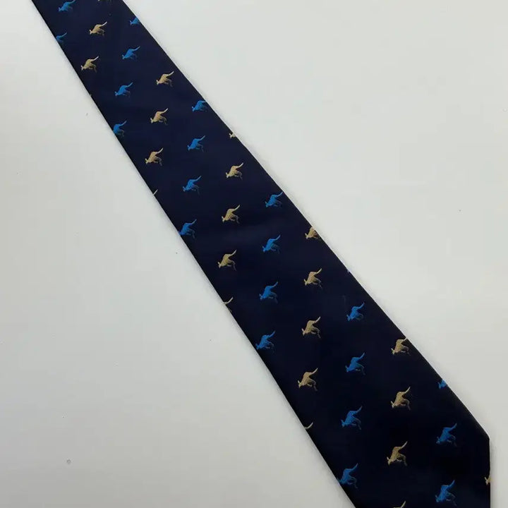 [BUNJANG] Vintage Australia Kangaroo Pattern Necktie 8cm / 빈티지 호주 캥거루 패턴 넥타이 8cm