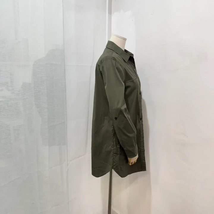 [BUNJANG] BCBG Khaki Cotton Shirt Blouse / BCBG 카키코튼 셔츠 블라우스 4494