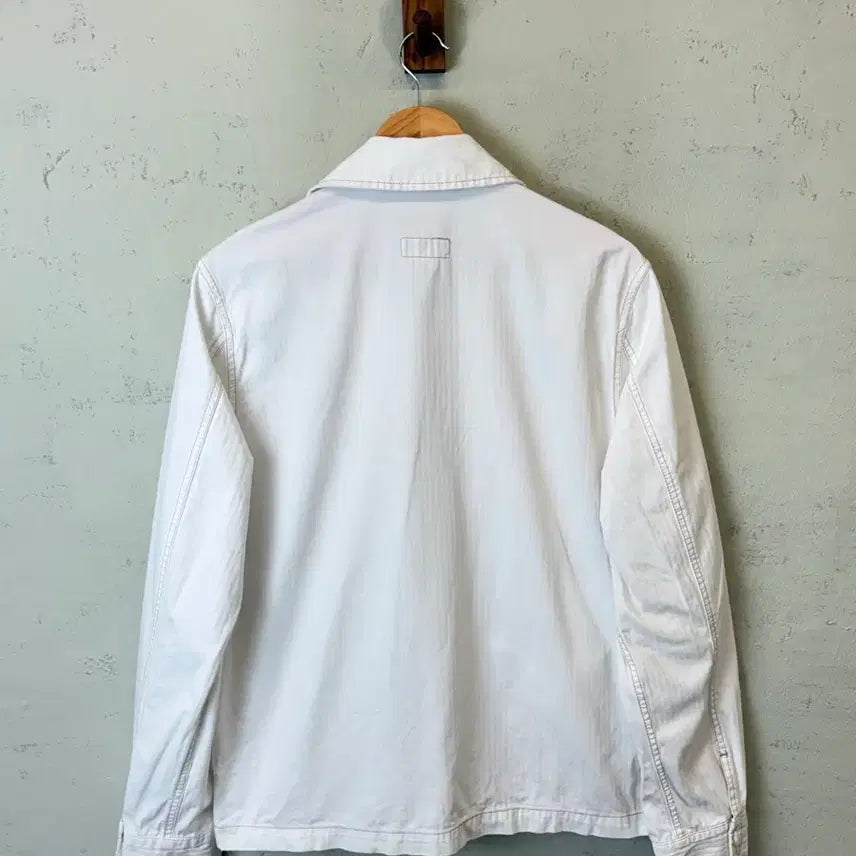 [BUNJANG] Polo Ralph Lauren Polo Jeans White Cotton Field Jacket / [M] 폴로 랄프로렌 폴로진스 화이트 코튼 필드자켓