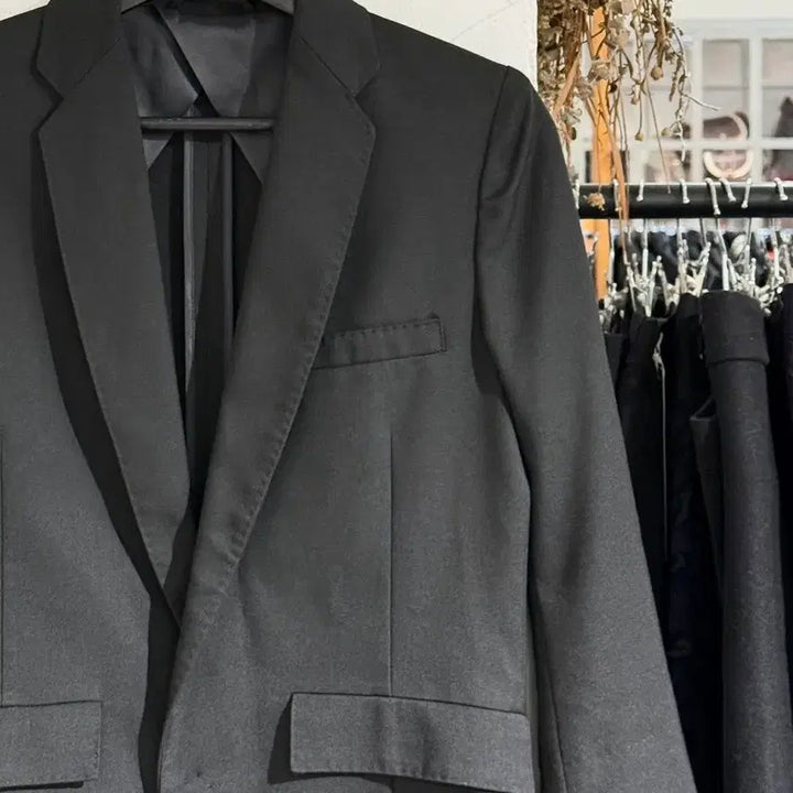 [BUNJANG] Cosmic Wonder Black Two-Pocket Panel Blazer Jacket / 코스믹 원더 블랙 투포켓 패널 블레이저 자켓