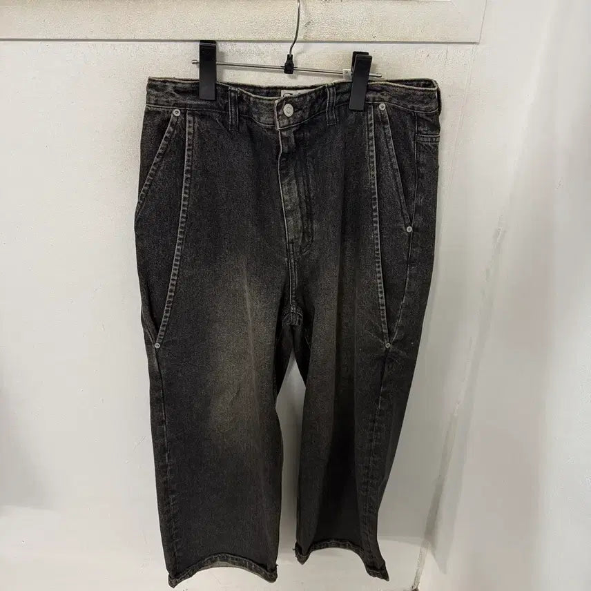 [BUNJANG] Sater Black Denim Pants Size 32 / Sater 흑데님 팬츠