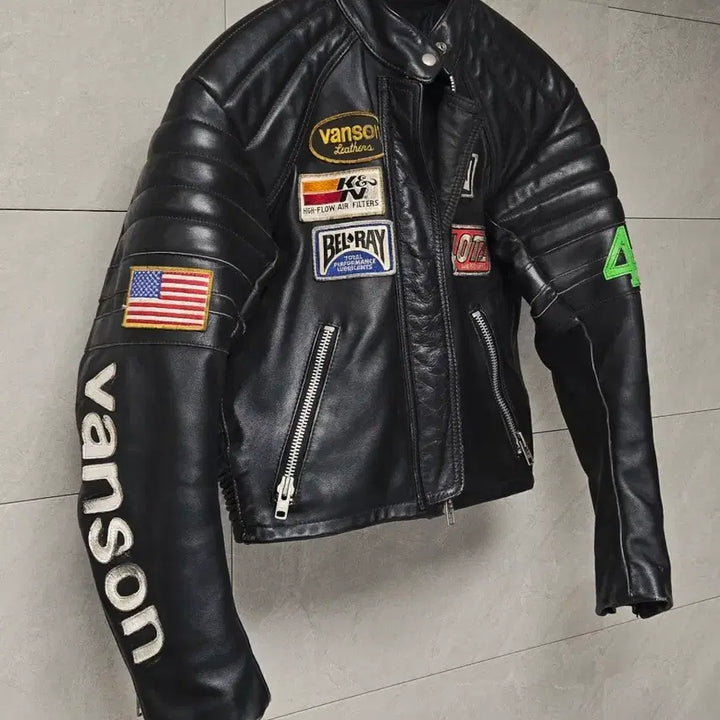 [BUNJANG] Vanson TC Patch Rider Jacket Size 40 / VANSON 밴슨 TC 와펜 라이더 자켓 40사이즈