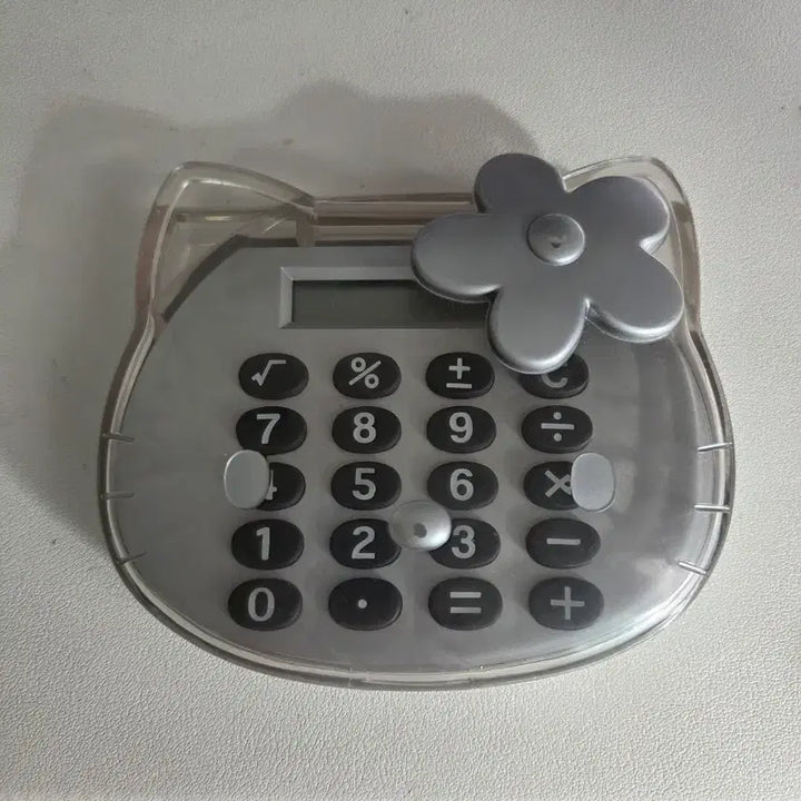 [BUNJANG] Sanrio Hello Kitty 2003 Vintage Silver Calculator / [정상 작동] 2003 고전 키티 실버 계산기
