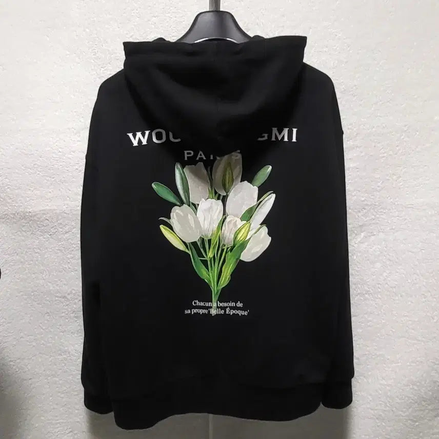 [BUNJANG] Wooyoungmi 22SS Flower Back Logo Hoodie / [발색/새상품급] 46 / 22SS 우영미 플라워 백로고 후드티