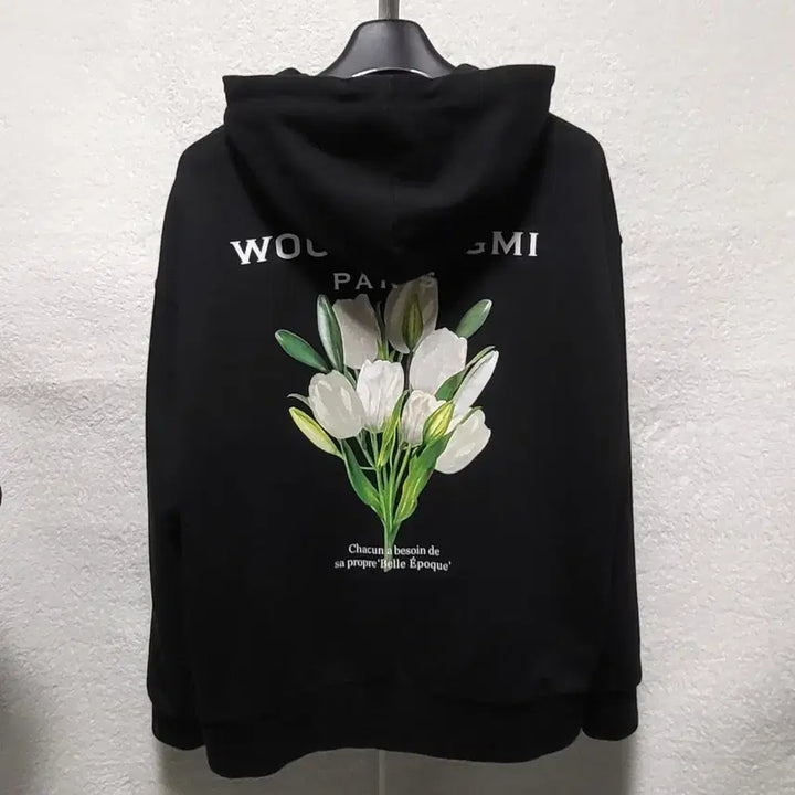 [BUNJANG] Wooyoungmi 22SS Flower Back Logo Hoodie / [발색/새상품급] 46 / 22SS 우영미 플라워 백로고 후드티
