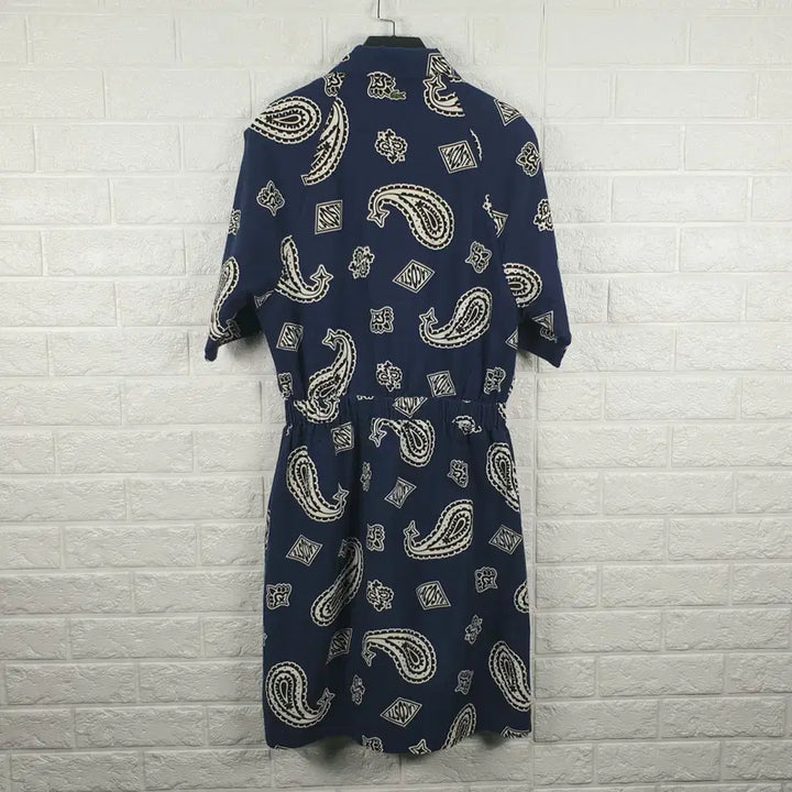[BUNJANG] Lacoste Live Ribbed Collar One-Piece Dress Navy / [85]라코스테라이브 카라넥 원피스