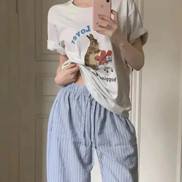 [BUNJANG] Carrot Bunny Bunny T-shirt White / 캐롯버니버니 T 화이트