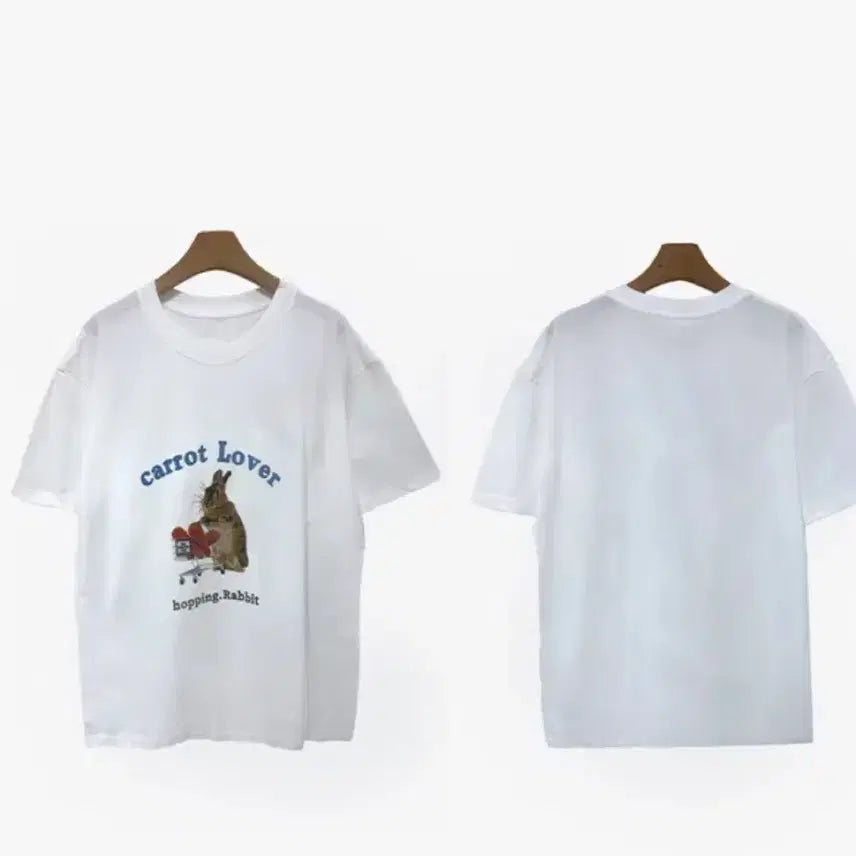 [BUNJANG] Carrot Bunny Bunny T-shirt White / 캐롯버니버니 T 화이트