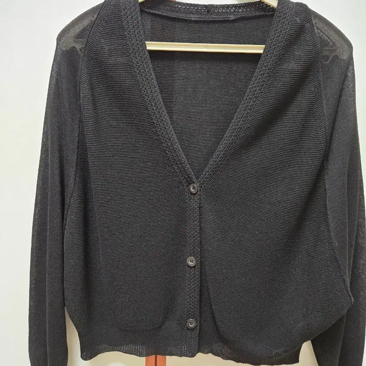 [BUNJANG] Black Raya Fit Cardigan / 블랙 가오리핏 가디건