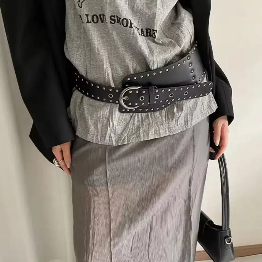 [BUNJANG] Y2K Gothic Punk Layered Belt / Y2K 고딕 펑크 레이어드용 벨트