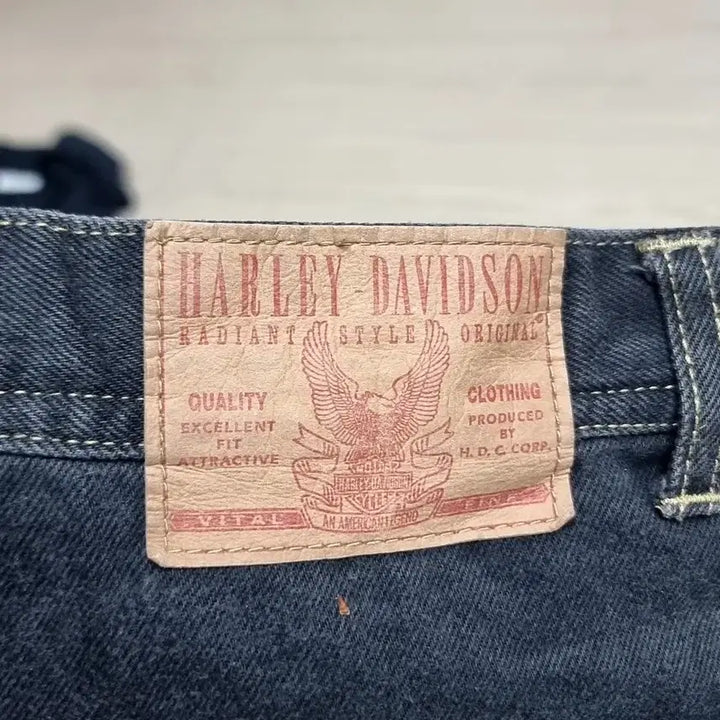 [BUNJANG] Harley-Davidson Blue Denim Shorts / 할리데이비슨 블루 데님 반바지 여성이나 아동(실측)
