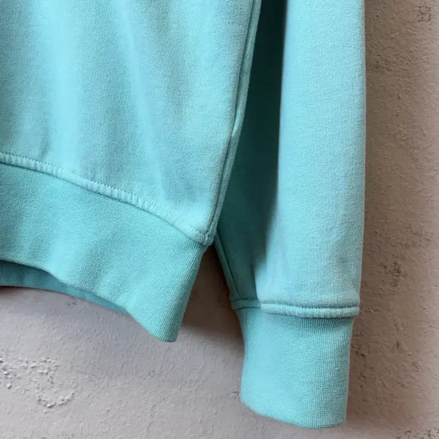 [BUNJANG] Polo Ralph Lauren QR Label Big Logo Mint Half-Zip Sweatshirt / [M] 폴로 랄프로렌 큐알 라벨 빅로고 민트 하프집업 스웻
