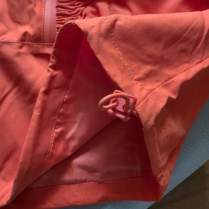[BUNJANG] Orange Hooded Windbreaker Jacket / 오렌지색 후드 바람막이 아우터 자켓