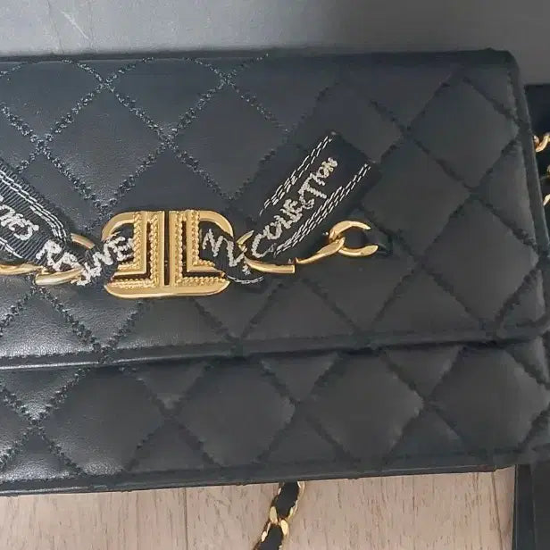 [BUNJANG] Lanvin Collection Black Chain Quilted Crossbody Bag / 랑방 컬렉션 블랙 체인 퀼팅 크로스백