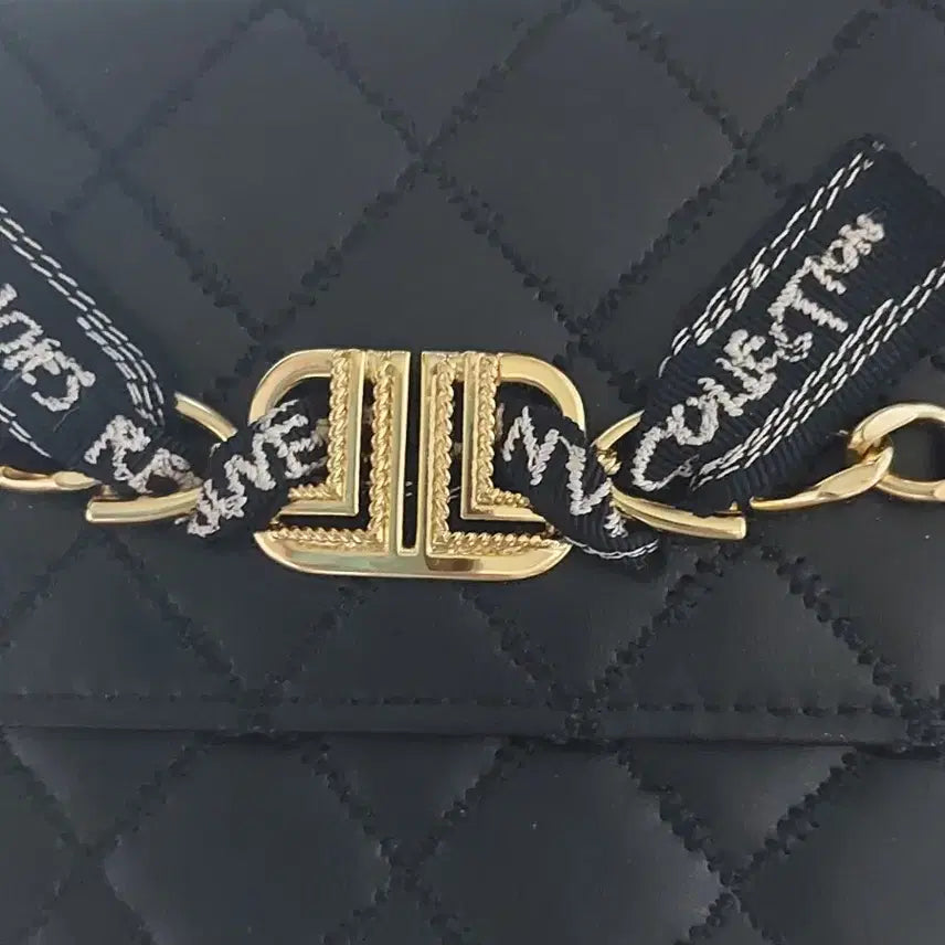 [BUNJANG] Lanvin Collection Black Chain Quilted Crossbody Bag / 랑방 컬렉션 블랙 체인 퀼팅 크로스백