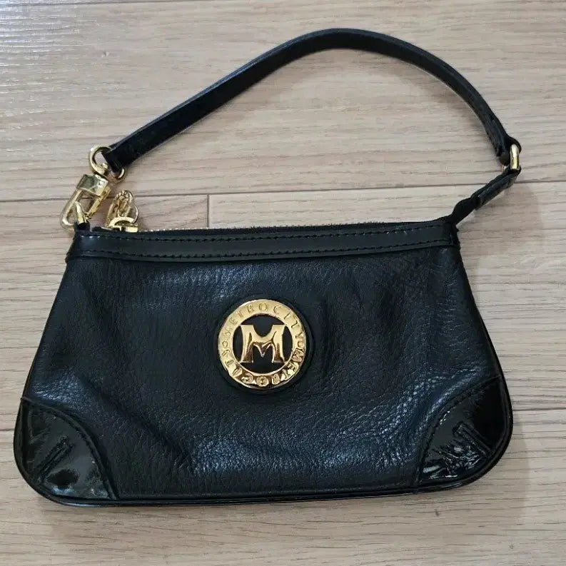 [BUNJANG] Metrocity Vintage Black Mini Shoulder Bag / 메트로시티 빈티지 블랙 미니 숄더백