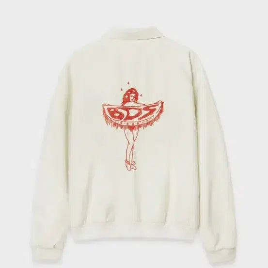 [BUNJANG] Birthday Suit Pin Up Girl Sukajan Jacket Ivory / 벌스데이수트 스카잔 자켓