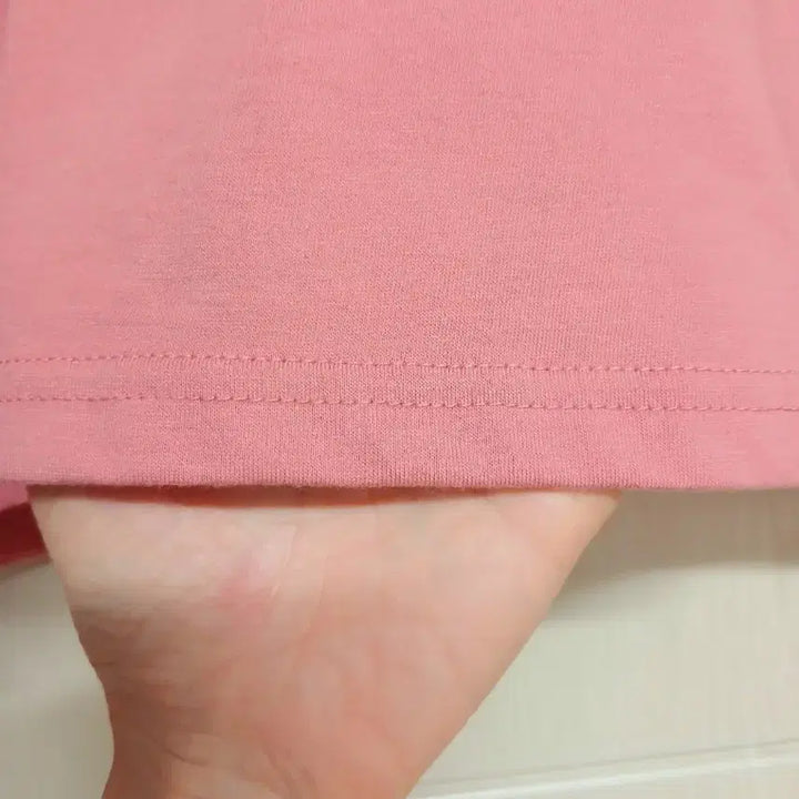 [BUNJANG] Moccasom Cotton Blend Short Sleeve T-Shirt (Indie Pink) / 택있음) 보들보들 가벼운 티셔츠