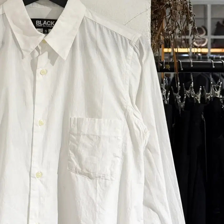 [BUNJANG] Comme des Garçons Black White Gradient Shirt / 꼼데가르송 블랙 화이트 그라데이션 셔츠